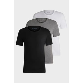 Kit 3 Camisetas Hugo Boss Em Algodão Com Logo